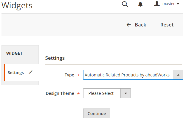 Automatic Related Products by Aheadworks Widget Type