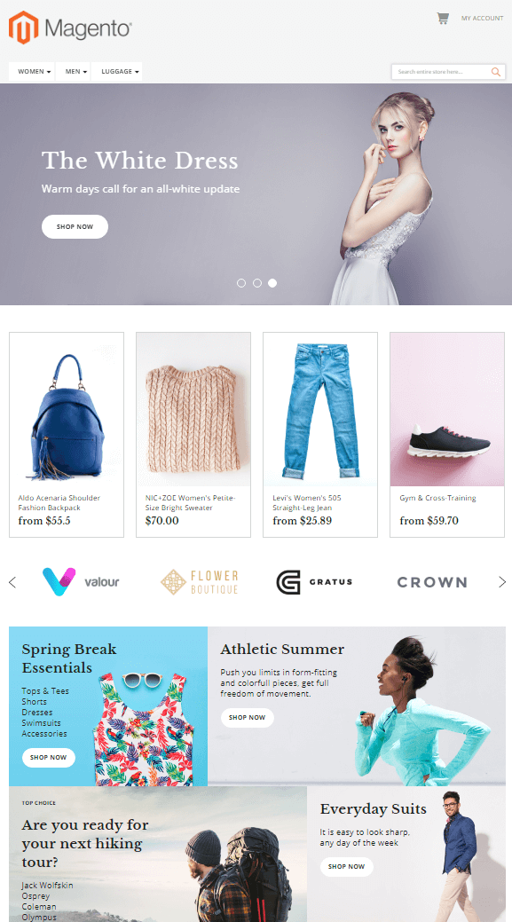 Marketplace Theme Homepage