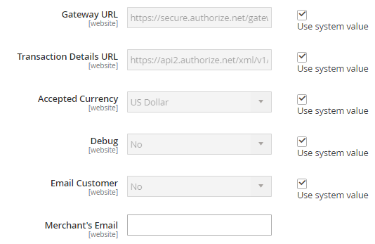 Authorize.net Payment Settings 2