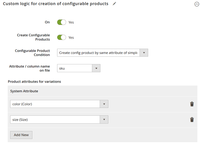 Configurable Products Import