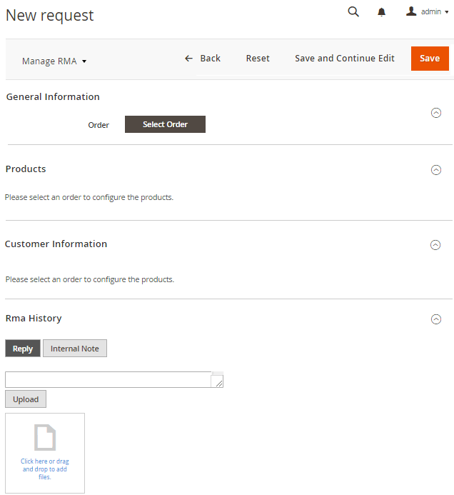 New Request Page New Request Page
