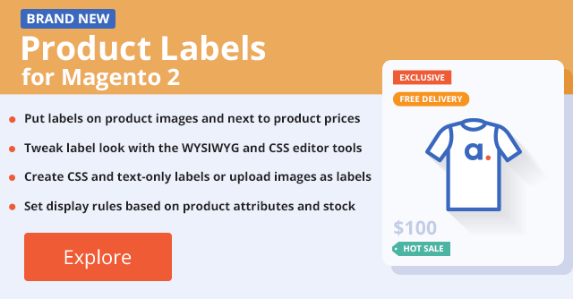 Product Labels for Magento 2: Promote your Products with Catchy Labels