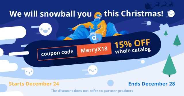 Christmas Party with Aheadworks: Сatch our Snowball with 15% Off Whole Catalog