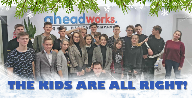 High-school students at Aheadworks