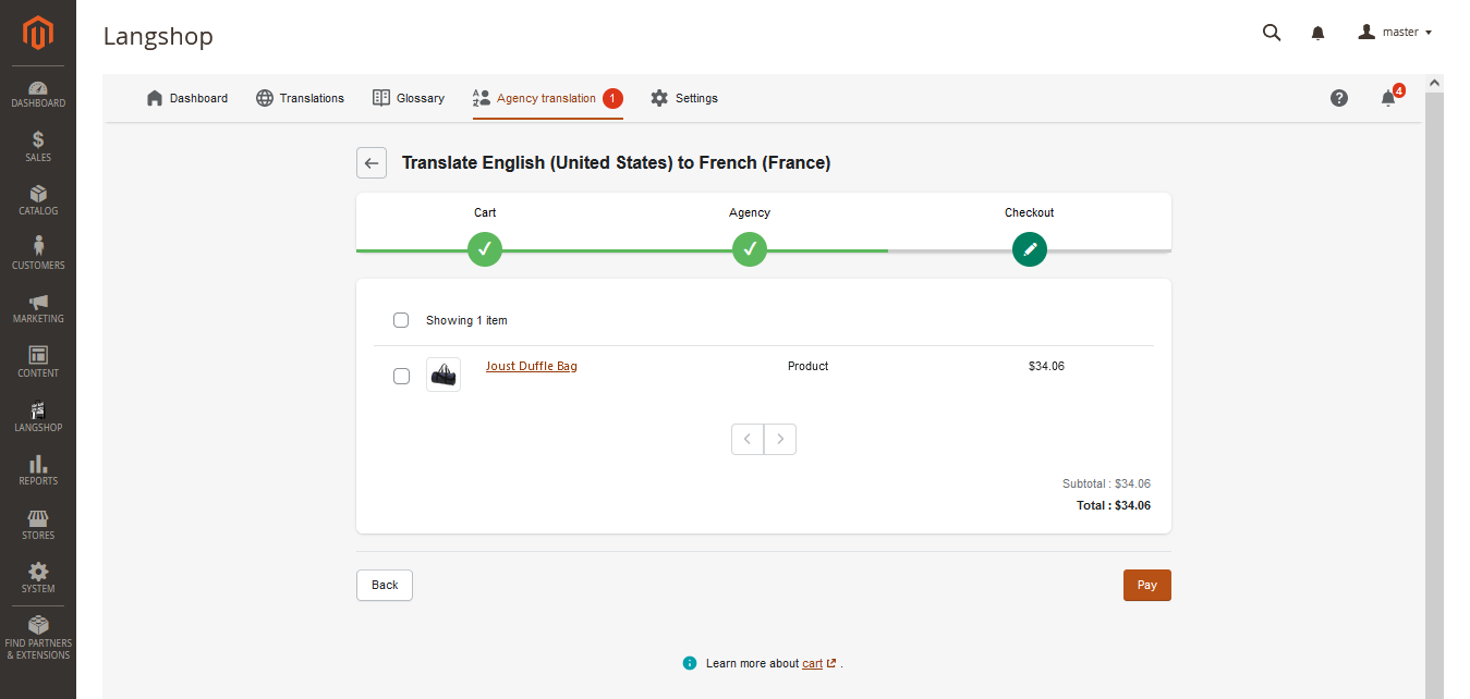 Order translation from native speakers