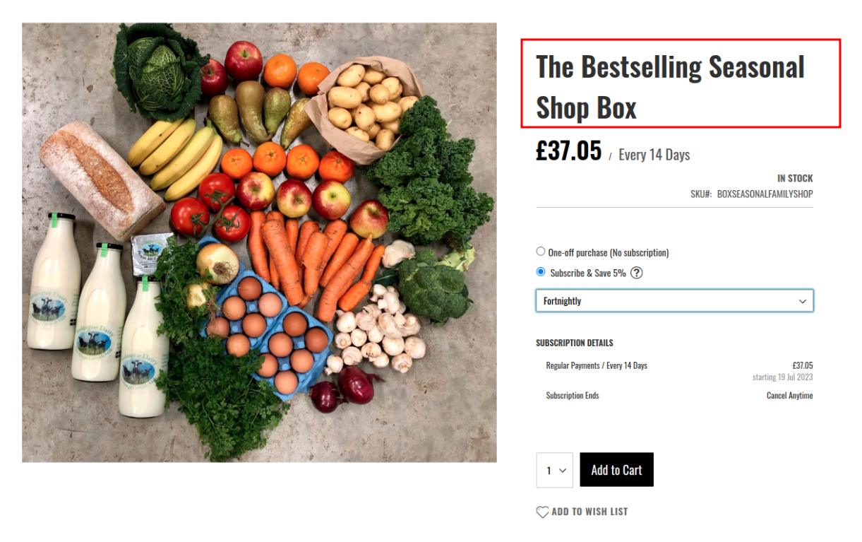 Magento sell subscription boxes, bundles