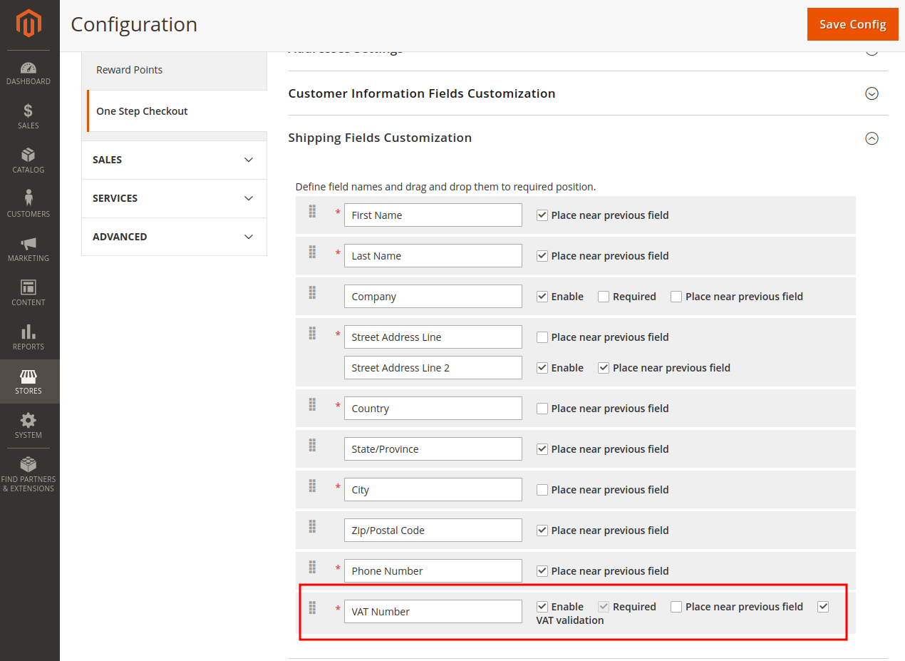 VAT number validation in the Magento 2 checkout field