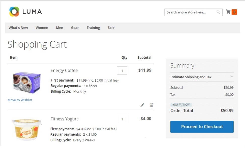 Mixed cart Magento 2