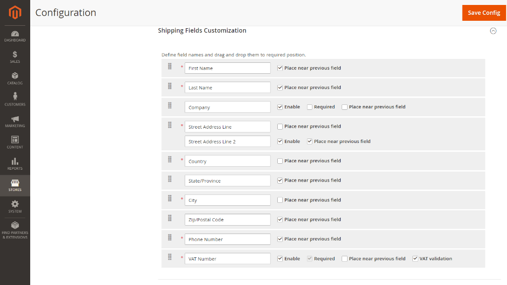 Shipping and Billing Field Customization | Smart One Step Checkout for Magento 2
